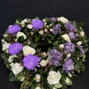 Heart Wreath - Purple