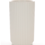 Ceramic Ribbed Vase +$28.00